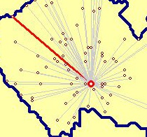 Mapa lokátor éter bez hranic spojení křemešník
