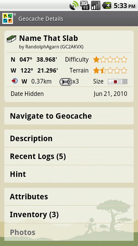 android geocaching