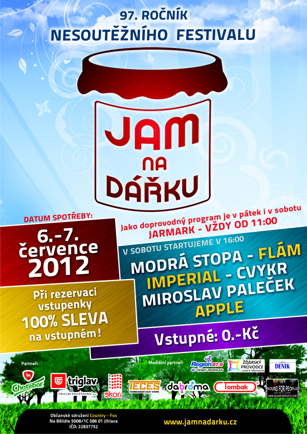 Jam na Dářku 2012 Plakát